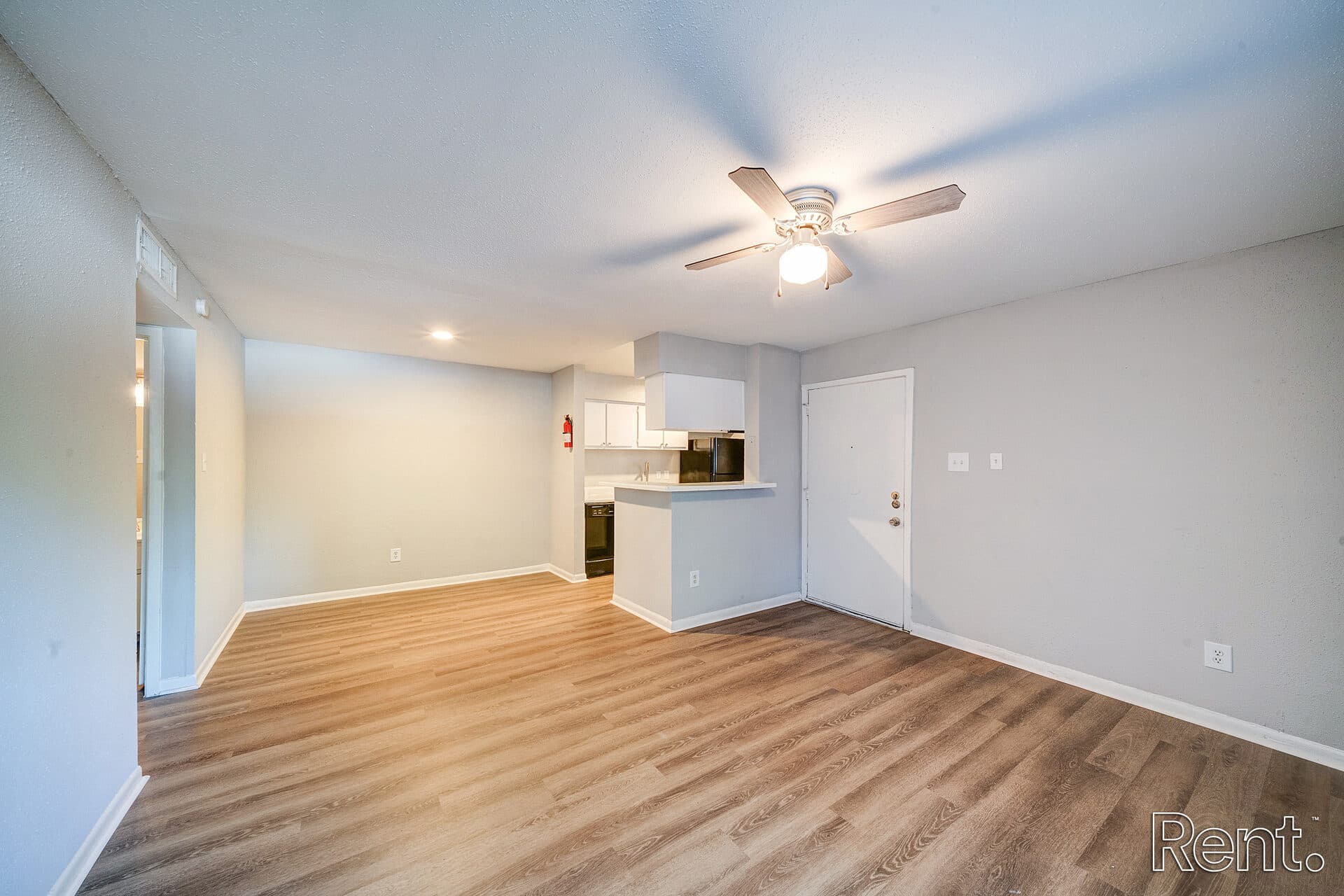 Open concept townhome interior